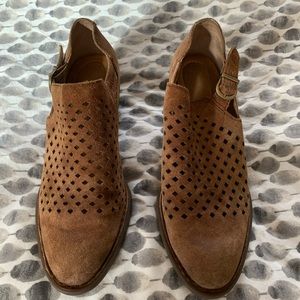 Born Brown Booties Size 7